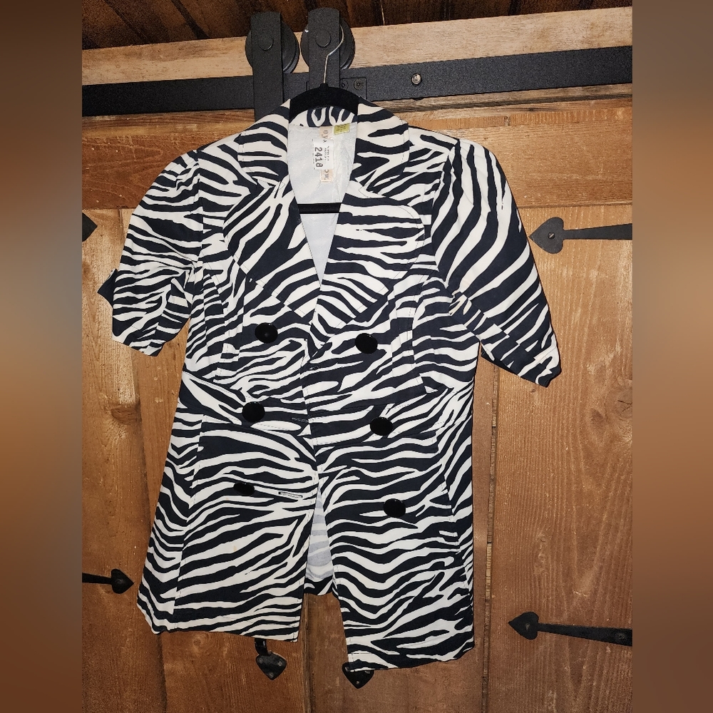 Zebra Print Jacket